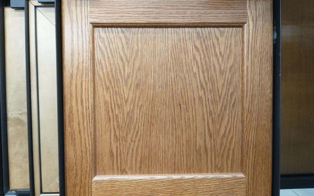Close-up of a beaded cabinet door